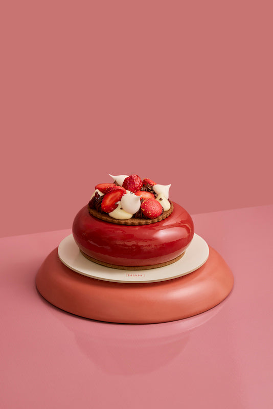 Dark Chocolate & Strawberries Entremet