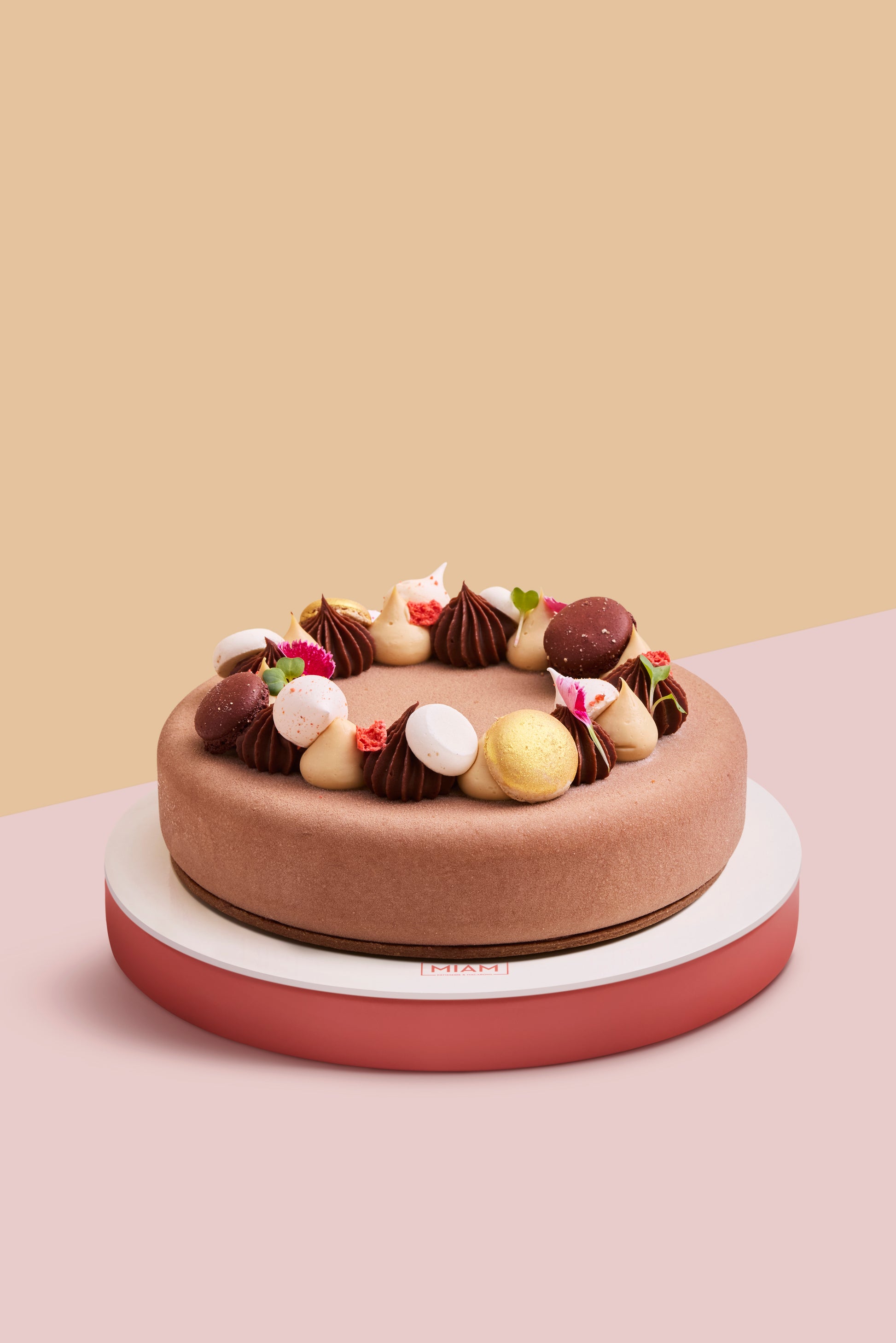 Dark Chocolate & Vanilla Custard Entremet