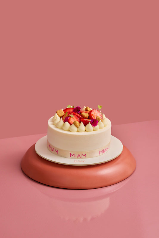 Eggless Fresh Strawberries & Cream Entremet