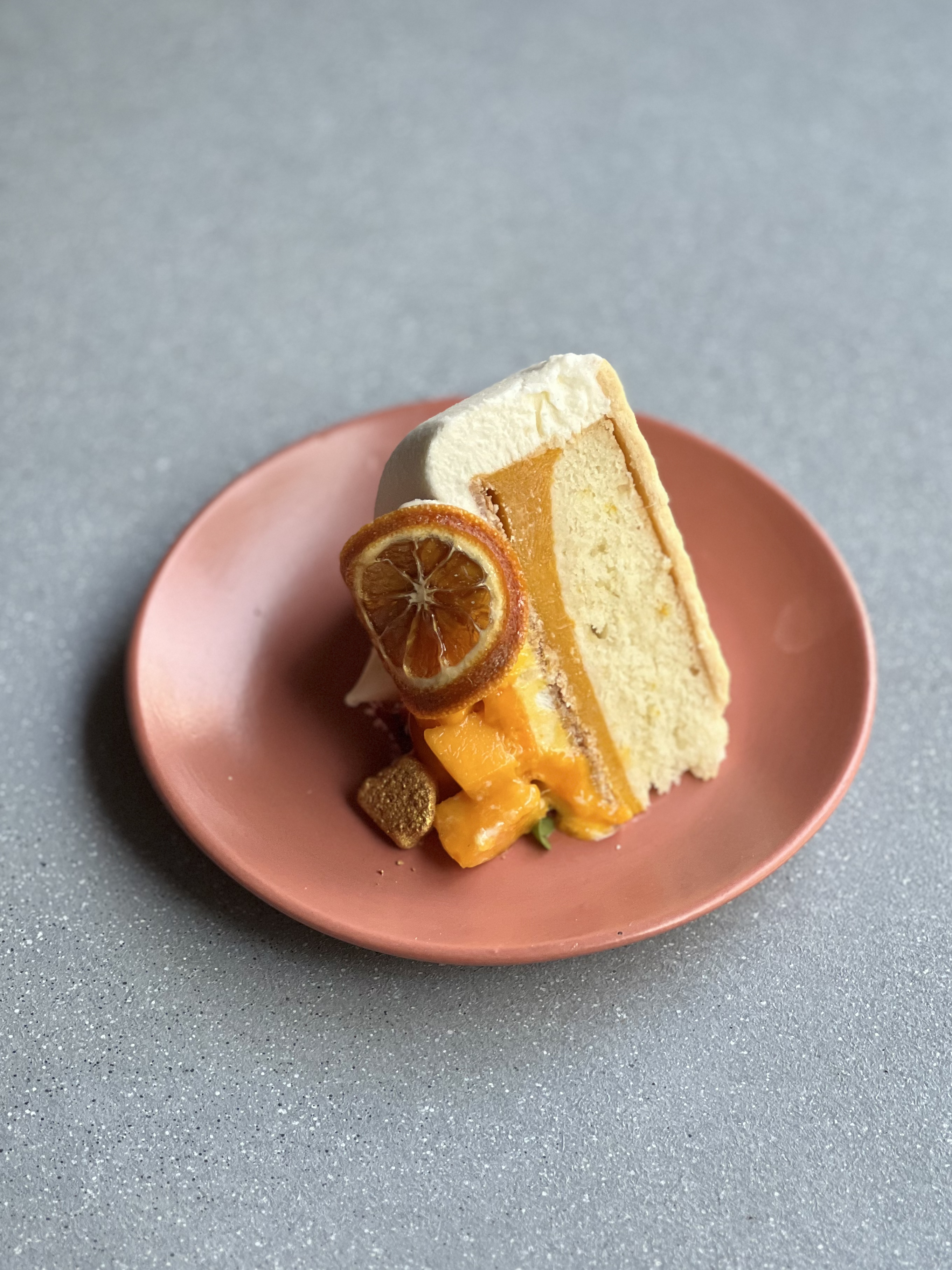 Eggless Fresh Mango & Vanilla Entremet - 1 kg