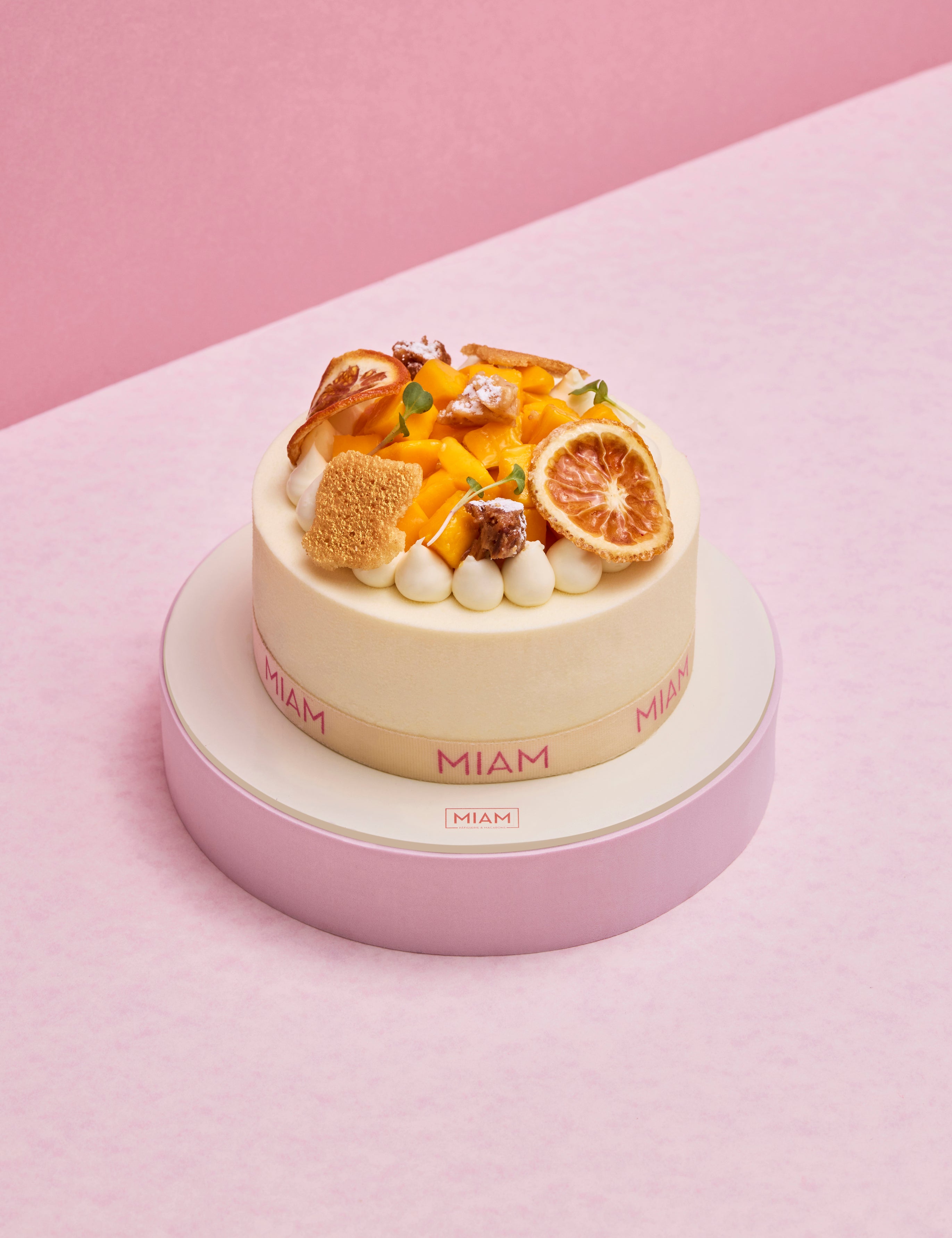 Eggless Fresh Mango & Vanilla Entremet - 500 gms