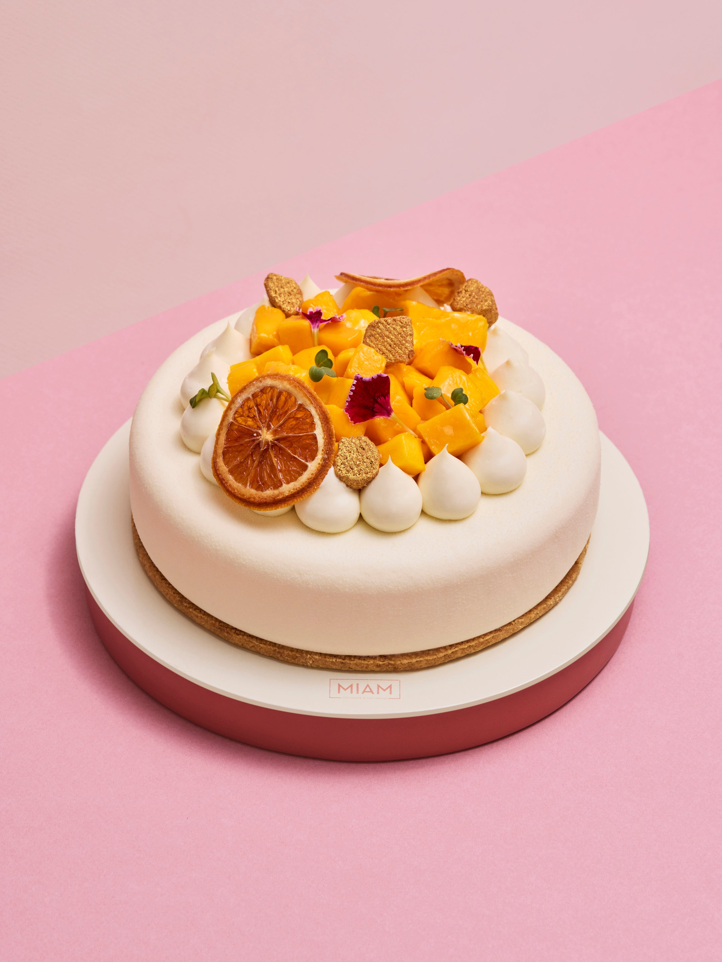 Eggless Fresh Mango & Vanilla Entremet - 1 kg