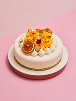 Load image into Gallery viewer, Eggless Fresh Mango &amp; Vanilla Entremet - 1 kg

