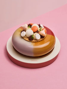 Dark Chocolate & Raw Mango Entremet - 1 kg