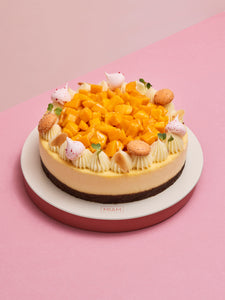 Baked Cheesecake with Fresh Mangoes - 1kg