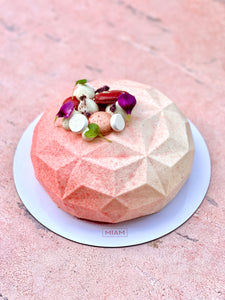 Vanilla Almond and Raspberry Entremet